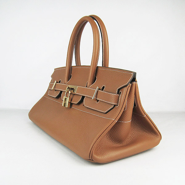 Cheap Hermes Birkin 42cm Replica Togo Leather Bag Light Coffee 62642 - Click Image to Close